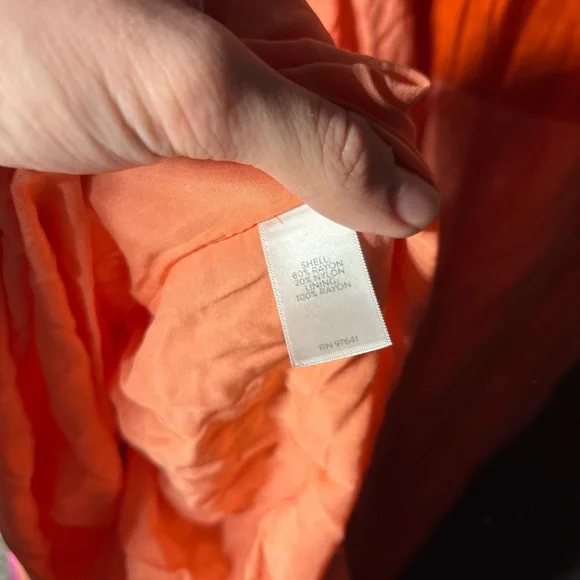 J.Jill Color-Block Maxi in Orange Peel Dress Women’s Size 3X - Picture 5 of 5